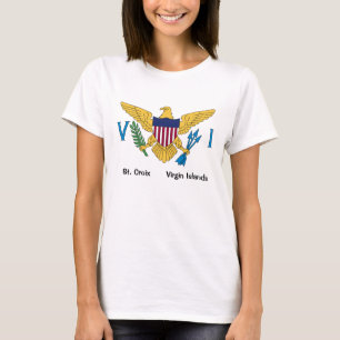 T-shirt Drapeau des îles Vierges américaines St. Croix U