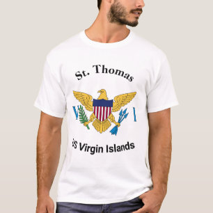T-shirt Drapeau des îles Vierges américaines St. Thomas