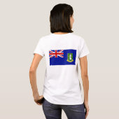 T-shirt Drapeau des îles Vierges britanniques (Dos entier)