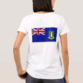 T-shirt Drapeau des îles Vierges britanniques (Dos)