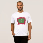 T-shirt Drapeau des Maldives (Devant entier)