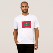 T-shirt Drapeau des Maldives (Devant entier)