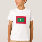 T-shirt Drapeau des Maldives (Devant)