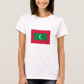 T-shirt Drapeau des Maldives (Devant)