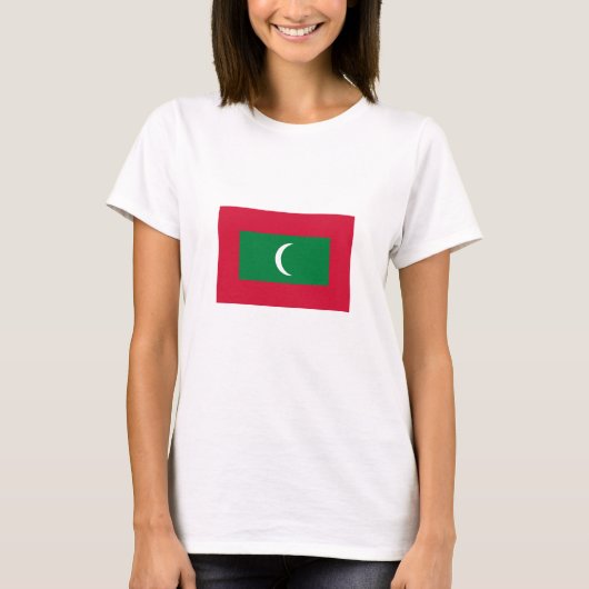 T-shirt Drapeau des Maldives (Devant)