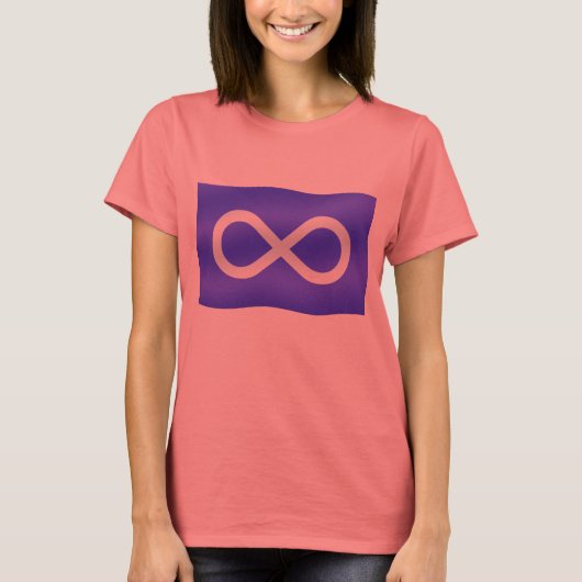 T-shirt Drapeau des Métis Femmes Tee Organic First Nation  (Devant)