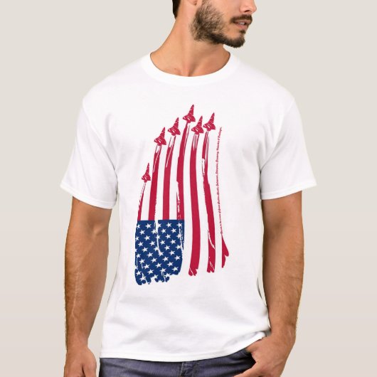 T-shirt drapeau des orbiteurs (Devant)