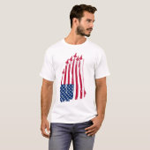 T-shirt drapeau des orbiteurs (Devant entier)