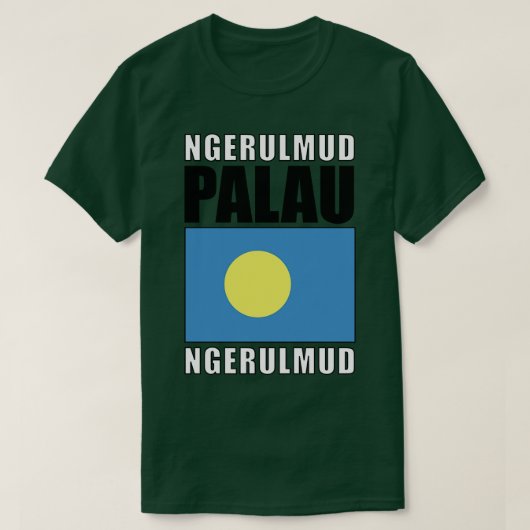T-shirt Drapeau des Palaos (Design devant)
