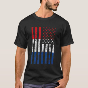 T-shirt Drapeau des Pays-Bas Football Supporters de footb