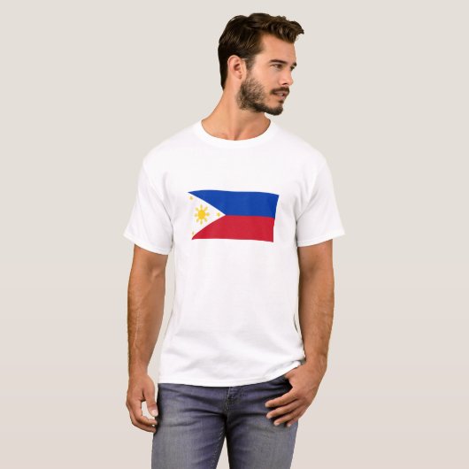 T-shirt Drapeau des Philippines (Devant entier)