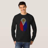T-shirt Drapeau des Philippines Empreinte digitale C'est d (Devant entier)