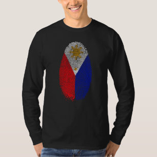 T-shirt Drapeau des Philippines Empreinte digitale C'est d