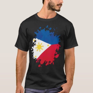 T-shirt Drapeau des Philippines Icône du pays Symbole Voya
