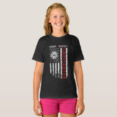 T-shirt Drapeau des pompiers Red Line Us (Devant entier)