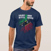 T-shirt Drapeau des racines de Saint-Kitts-et-Nevis (Devant)