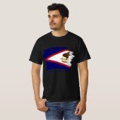 T-shirt Drapeau des Samoa américaines (Devant entier)