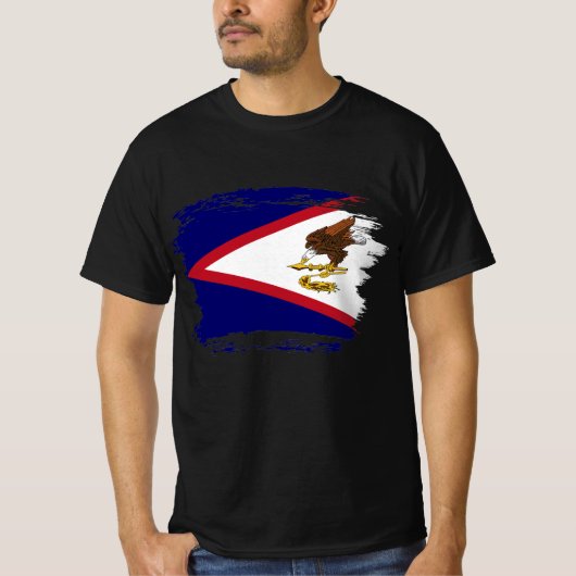T-shirt Drapeau des Samoa américaines (Devant)