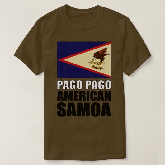 T-shirt Drapeau des Samoa américaines (Design devant)