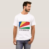 T-shirt Drapeau des Seychelles (Devant entier)