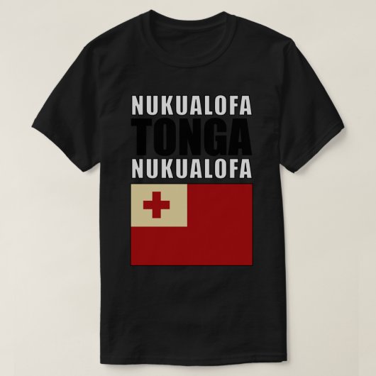 T-shirt Drapeau des Tonga (Design devant)