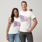 T-shirt Drapeau des USA - affligé (Unisexe)