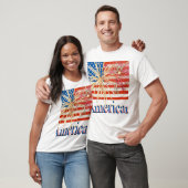 T-shirt Drapeau des USA avec des feux d'artifice (Unisexe)