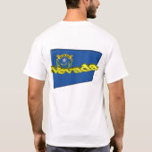 T-shirt drapeau d'état de 3D Nevada (Dos)