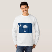 T-shirt Drapeau d'État de Caroline du Sud (Devant entier)