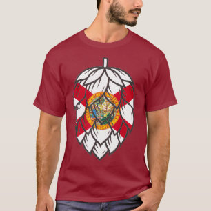 T-shirt Drapeau d'État de Floride Artisanat Bière Hop Cone