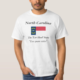T-shirt Drapeau d'état de la Caroline du Nord