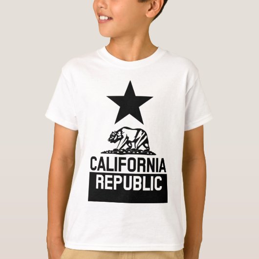 T-shirt Drapeau d'État de la RÉPUBLIQUE DE CALIFORNIE (Devant)