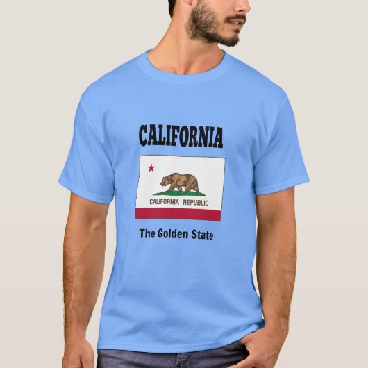 T-shirt Drapeau d'État de la République de Californie (Devant)