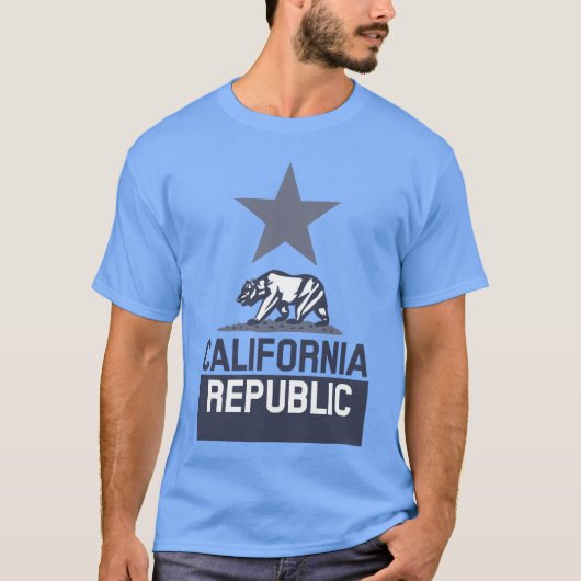 T-shirt Drapeau d'État de la RÉPUBLIQUE DE CALIFORNIE (Devant)
