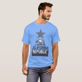 T-shirt Drapeau d'État de la RÉPUBLIQUE DE CALIFORNIE (Devant entier)