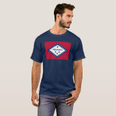 T-shirt Drapeau d'État de l'Arkansas (Devant entier)