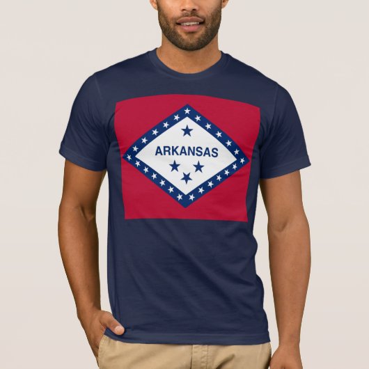 T-shirt Drapeau d'État de l'Arkansas (Devant)