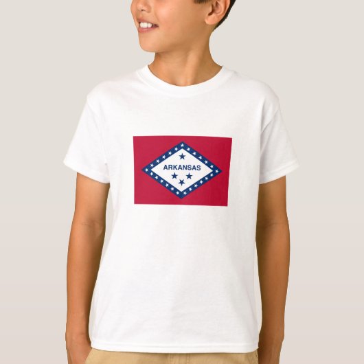 T-shirt Drapeau d'État de l'Arkansas (Devant)