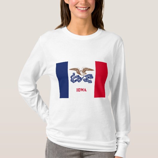 T-shirt Drapeau d'État de l'Iowa (Devant)