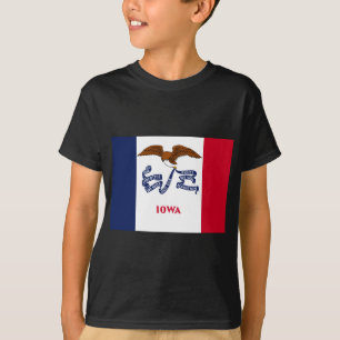T-shirt Drapeau d'État de l'Iowa