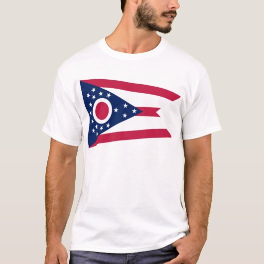 T-shirt Drapeau d'état de l'Ohio (Devant)