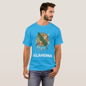 T-shirt Drapeau d'état de l'Oklahoma (Devant entier)