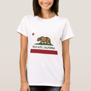 T-shirt drapeau d'état de Palo Alto la Californie