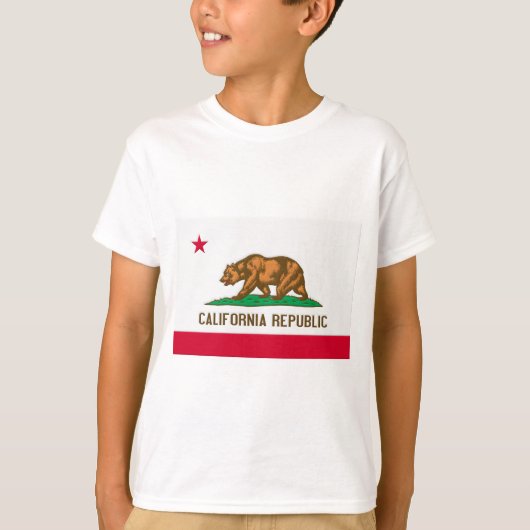 T-shirt Drapeau d'état de République de la Californie (Devant)