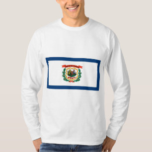T-shirt Drapeau d'État de Virginie-Occidentale