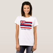 T-shirt Drapeau d'État d'Hawaii (Devant entier)