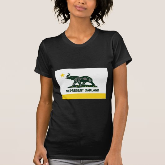 T-shirt Drapeau d'état d'Oakland (Devant)