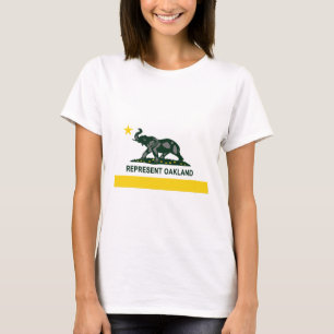 T-shirt Drapeau d'état d'Oakland (lumière)
