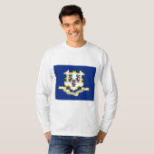 T-shirt Drapeau d'État du Connecticut (Devant entier)