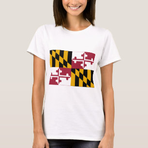 T-shirt Drapeau d'état du Maryland